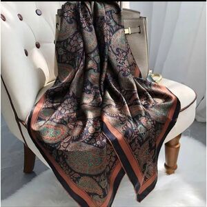 SILKY paisley fashionista luxury scarf shawl wrap